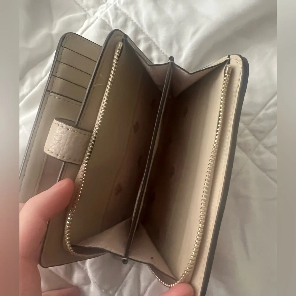 Kate Spade Taupe and Ivory Wallet - Picture 3 of 3